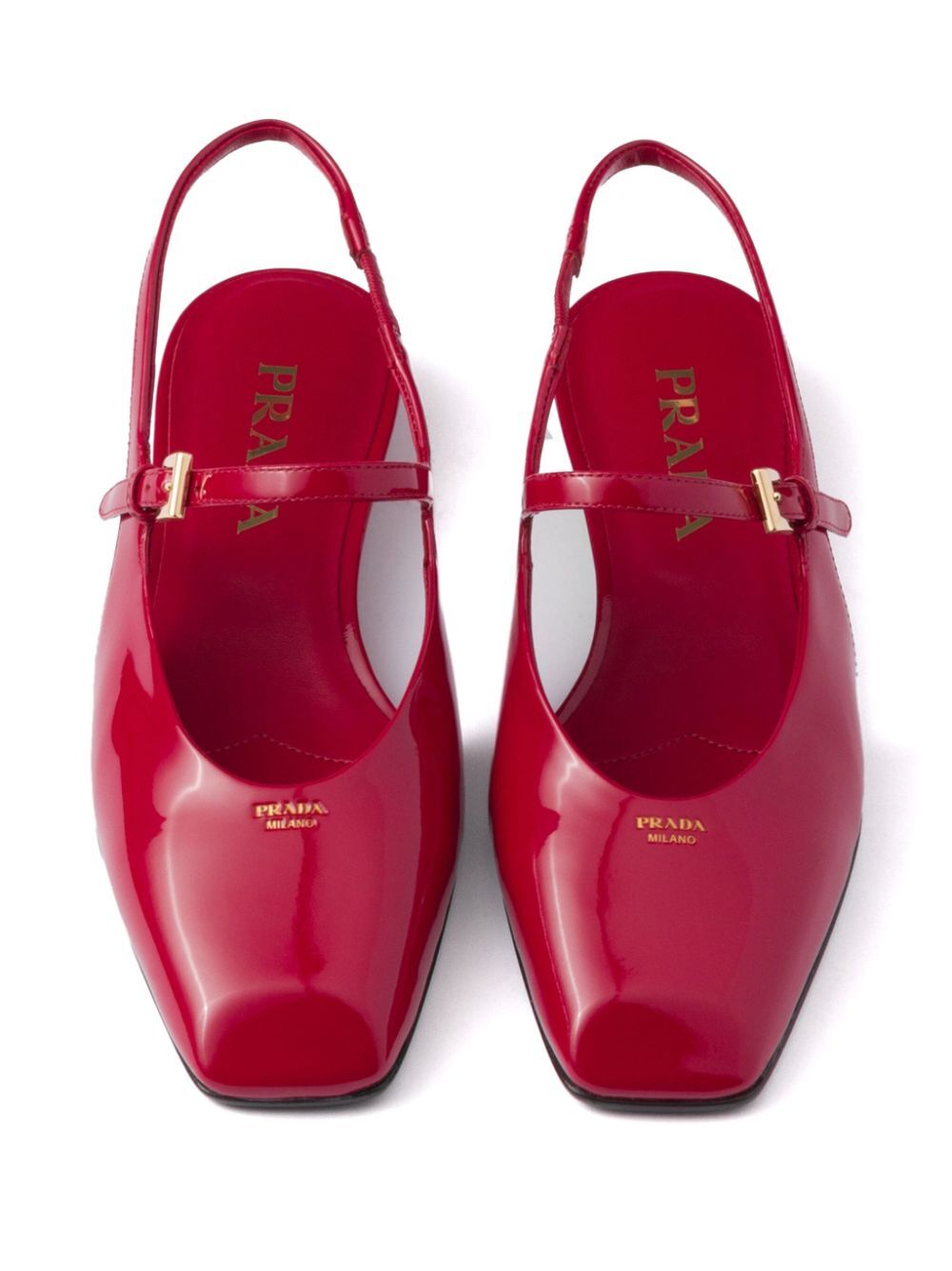 PATENT LEATHER SLINGBACK BALLERINAS