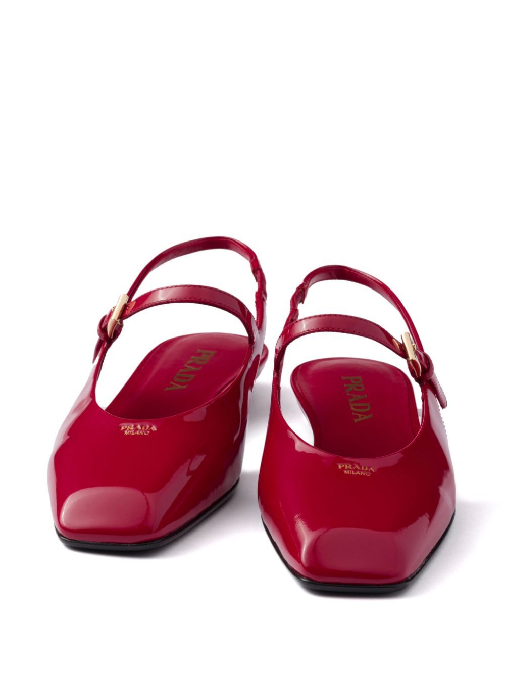 PATENT LEATHER SLINGBACK BALLERINAS