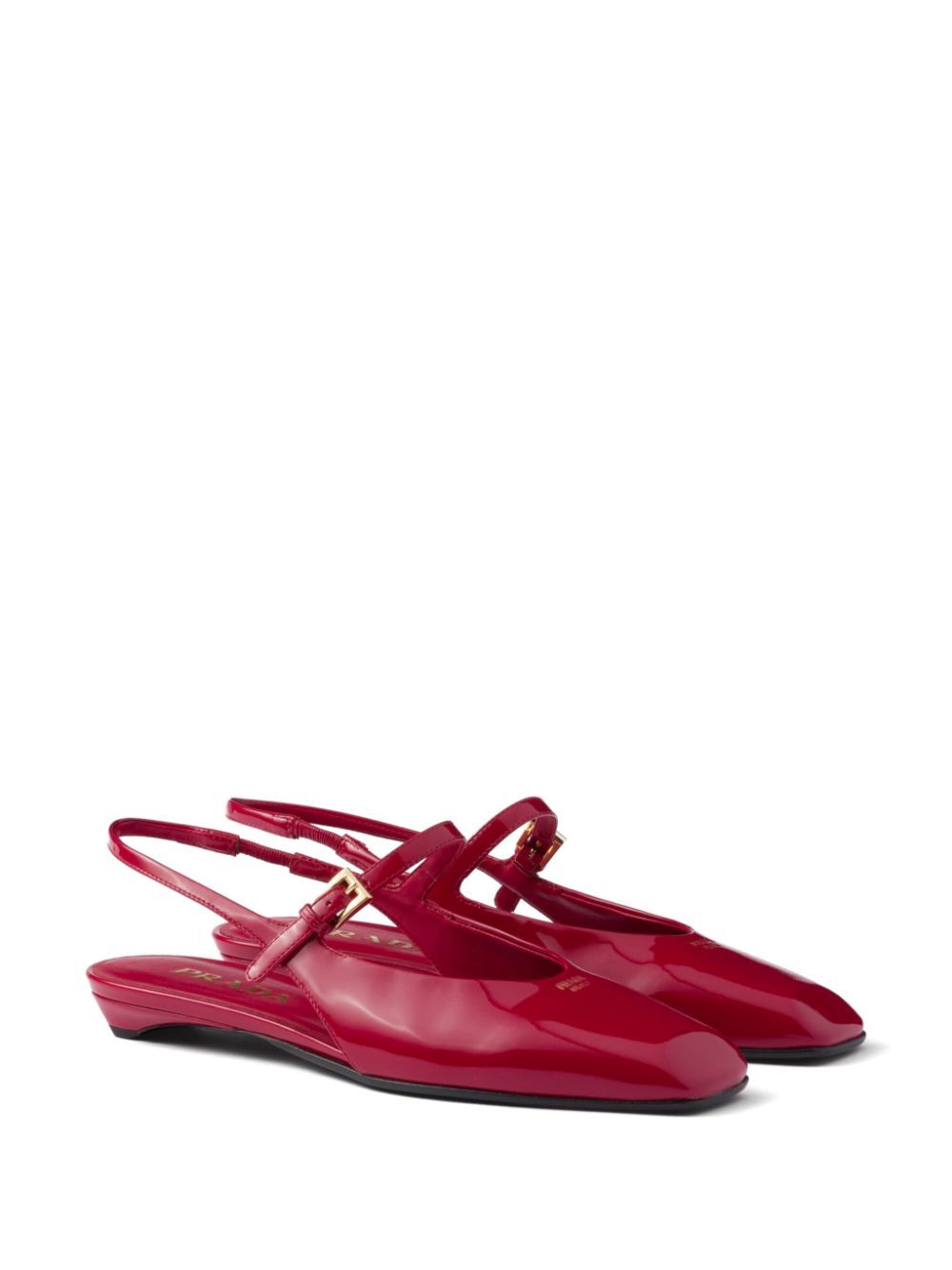 PATENT LEATHER SLINGBACK BALLERINAS