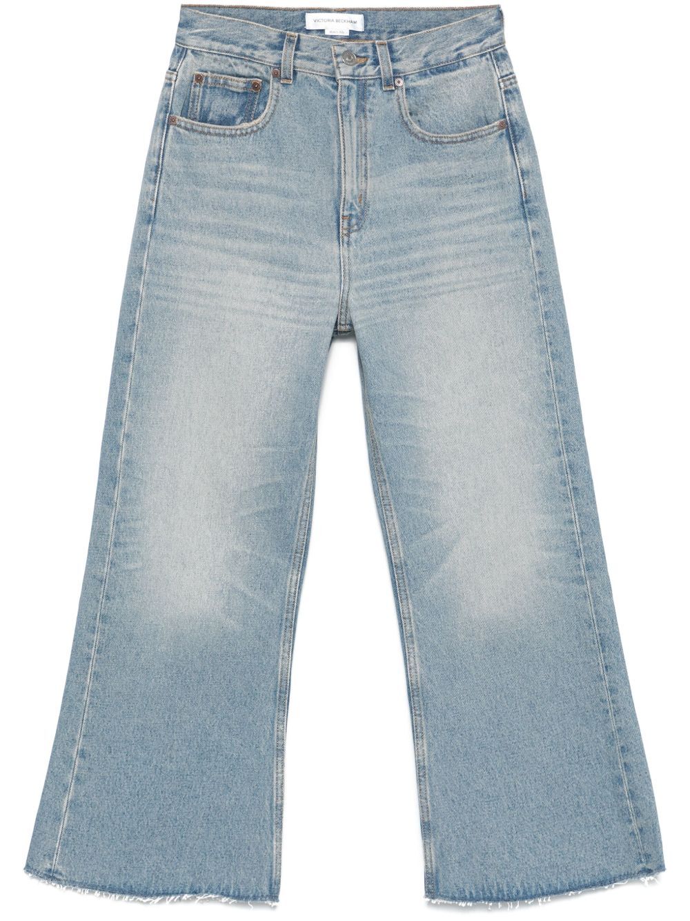 WIDE LEG CROPPED JEANS