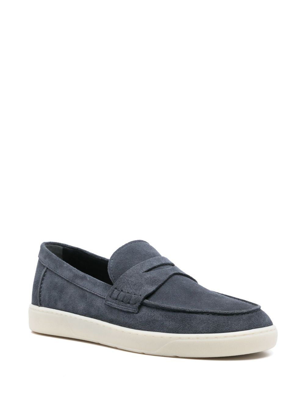 RUBBER SOLE SUEDE LOAFERS