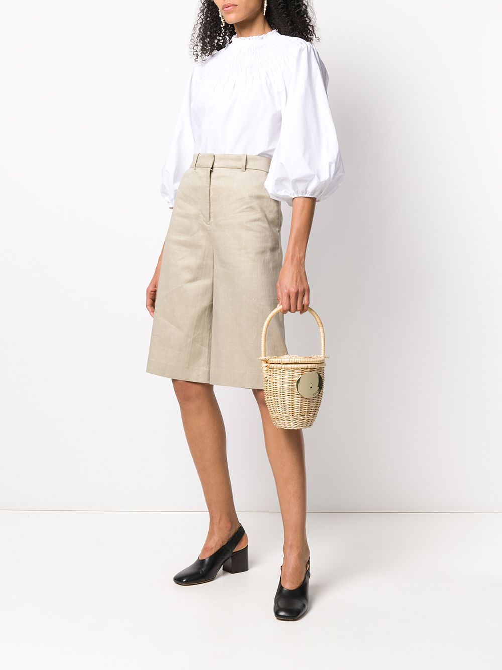 WICKER BUCKET BAG