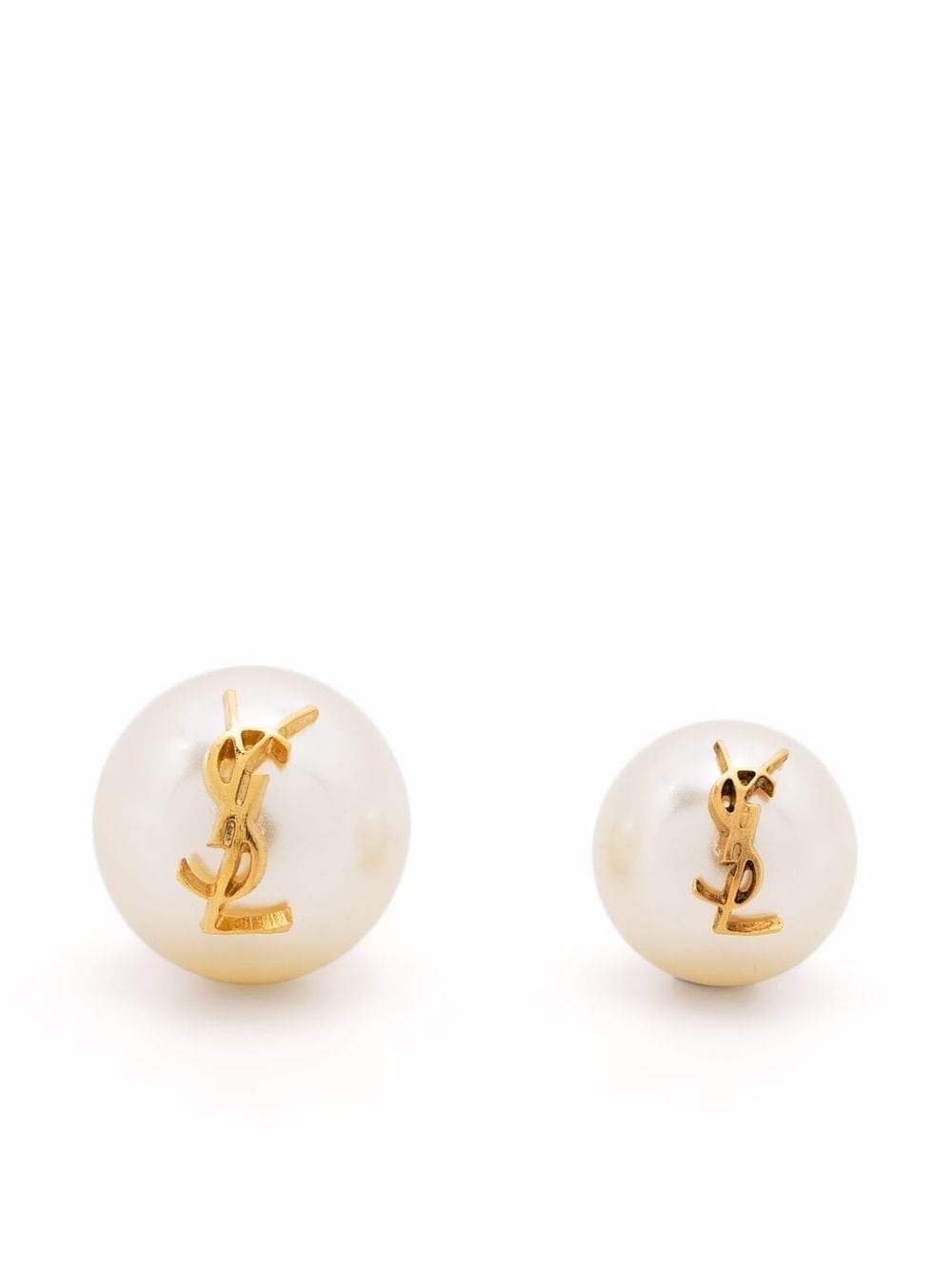 CASSANDRE PEARL ASYMMETRIC EARRINGS