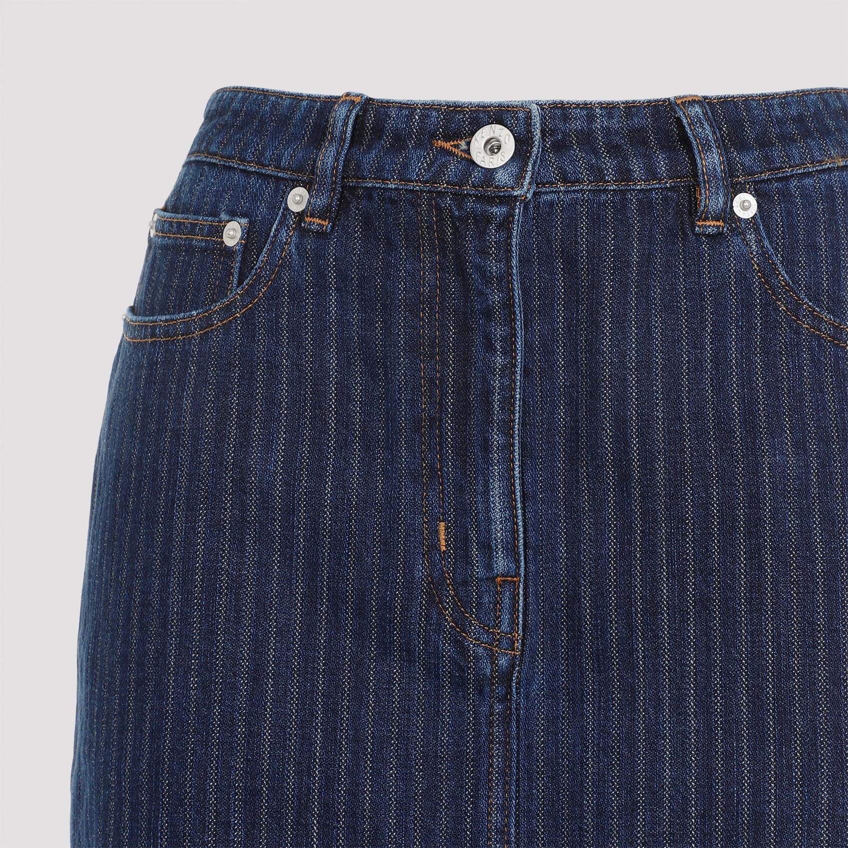 Stripped Jacquard Mini Skirt