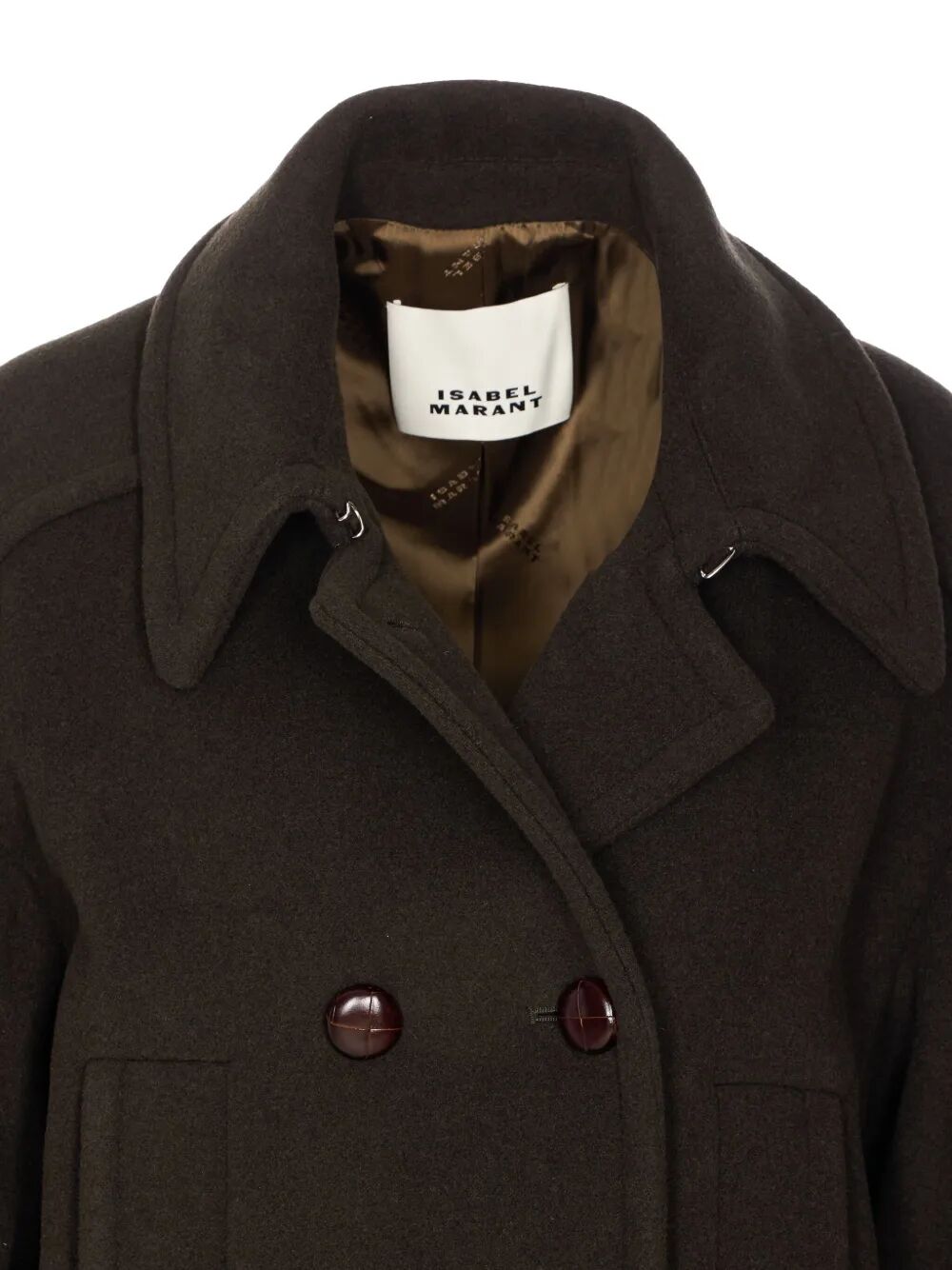 FIBY DOUBLE BREASTED WOOL BLEND COAT