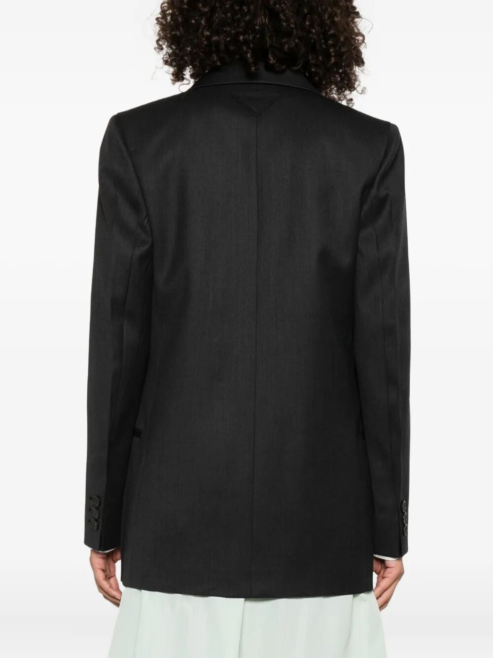NOTCHED-LAPELS WOOL BLAZER