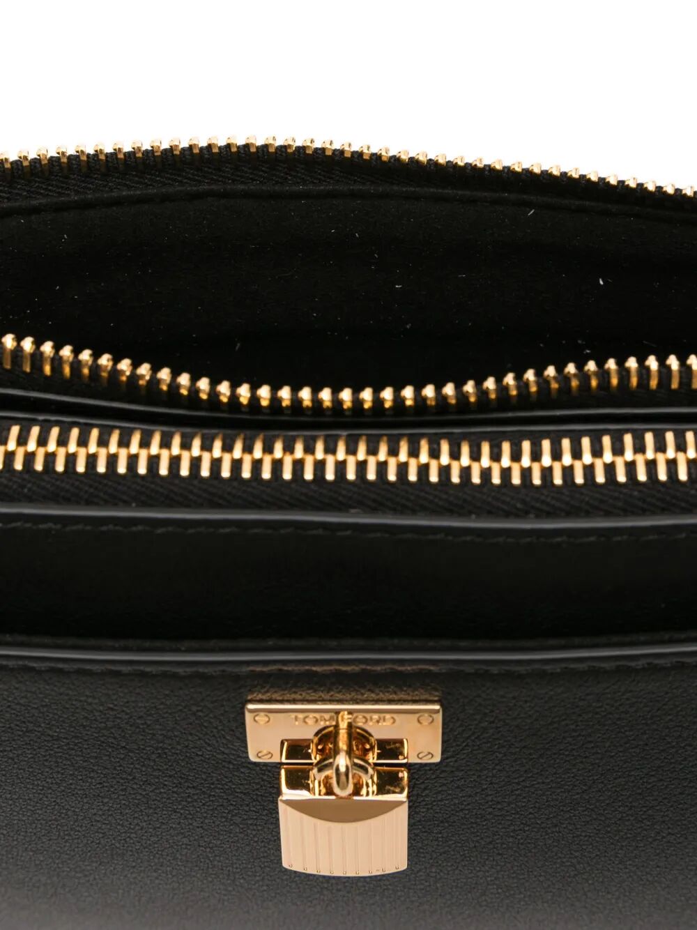 NATURAL GRAIN LEATHER PADLOCK MINI BAG ON STRAP