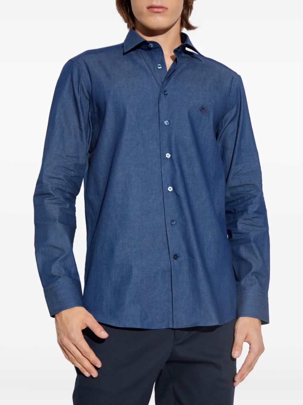 EMBROIDERED LOGO COTTON SHIRT