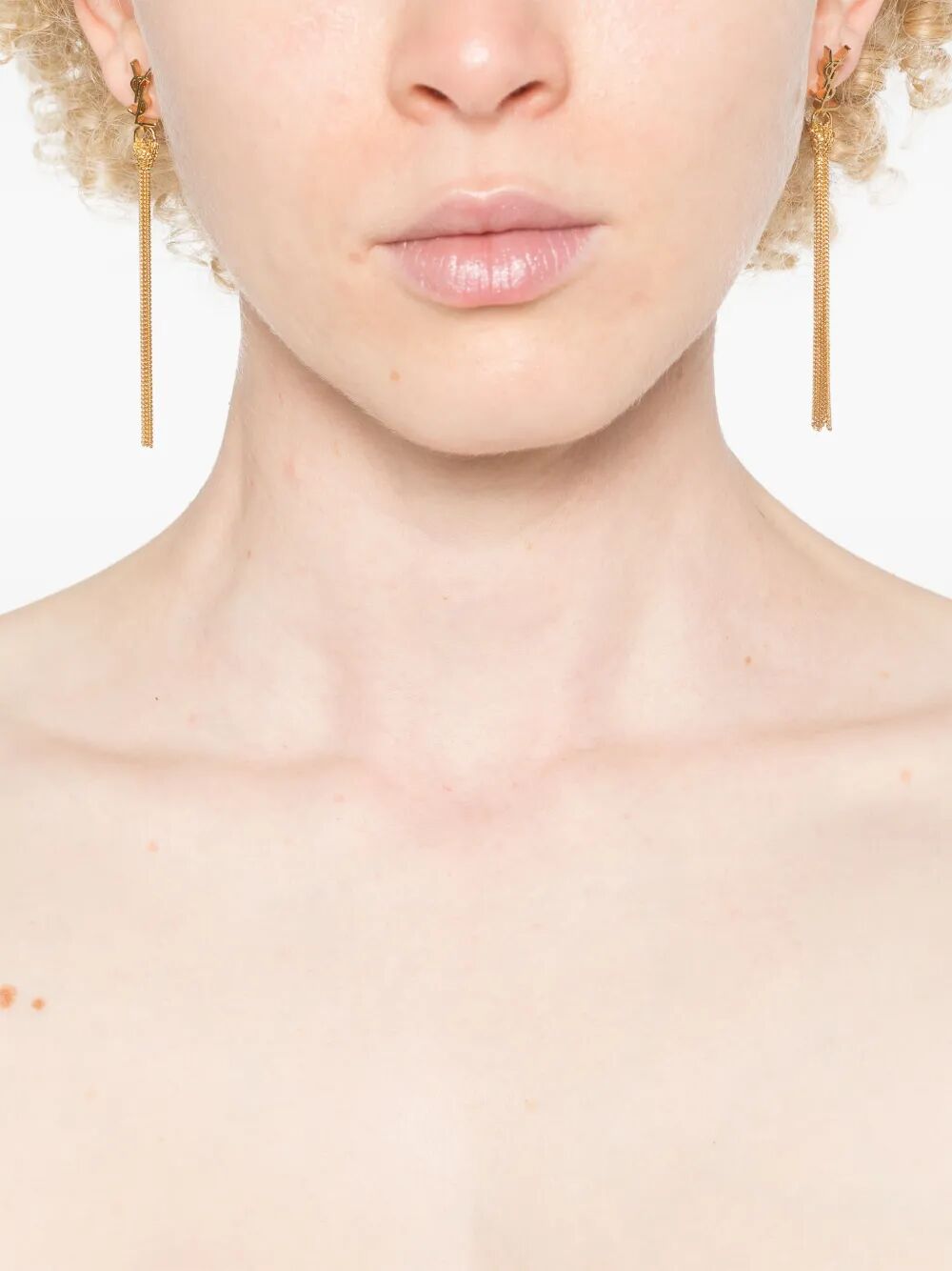 CASSANDRE TASSEL METAL EARRINGS