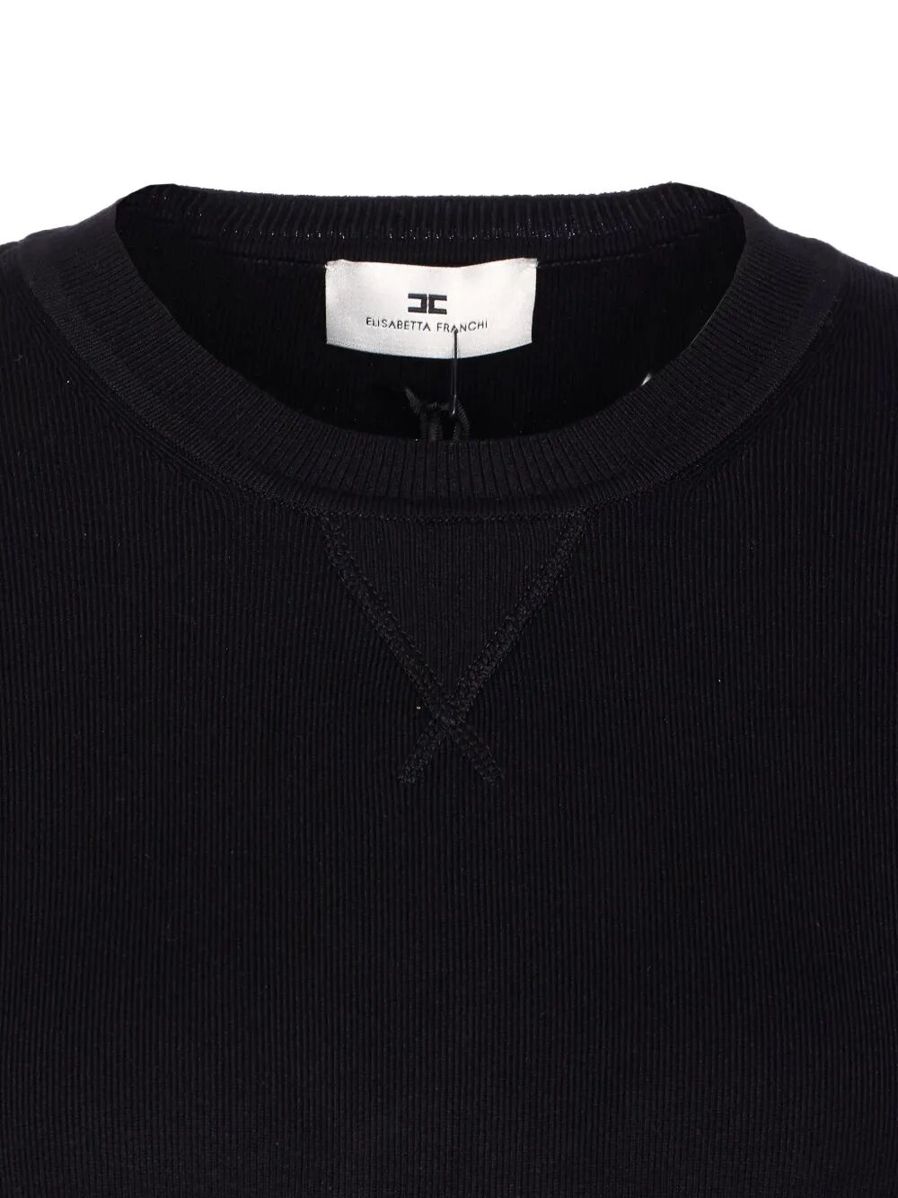 INLAID LOGOS COLOUR-BLOCK CREWNECK SWEATER