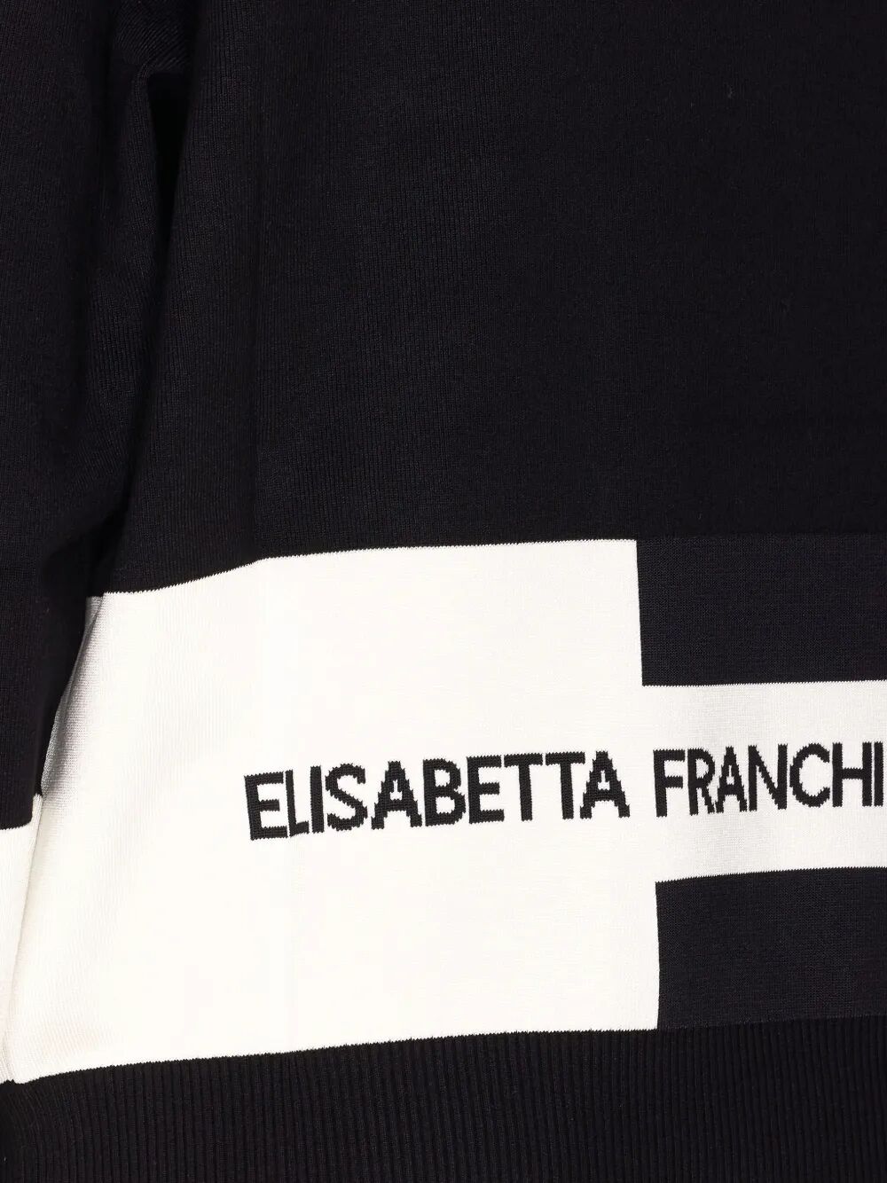 INLAID LOGOS COLOUR-BLOCK CREWNECK SWEATER