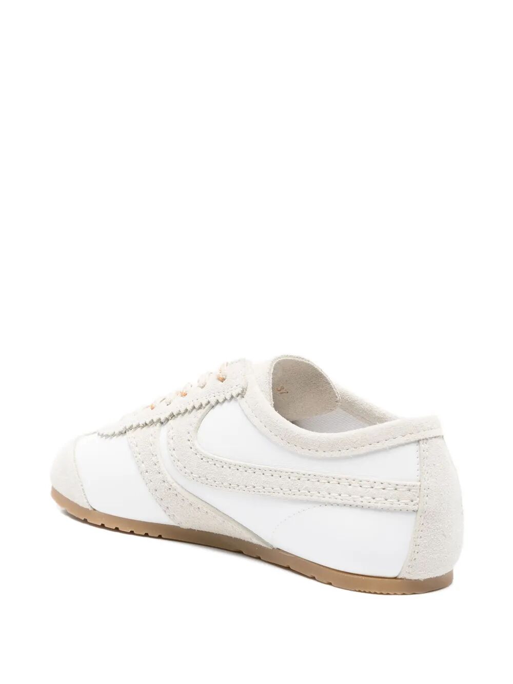LEATHER SNEAKERS WITH SUEDE INSERTS