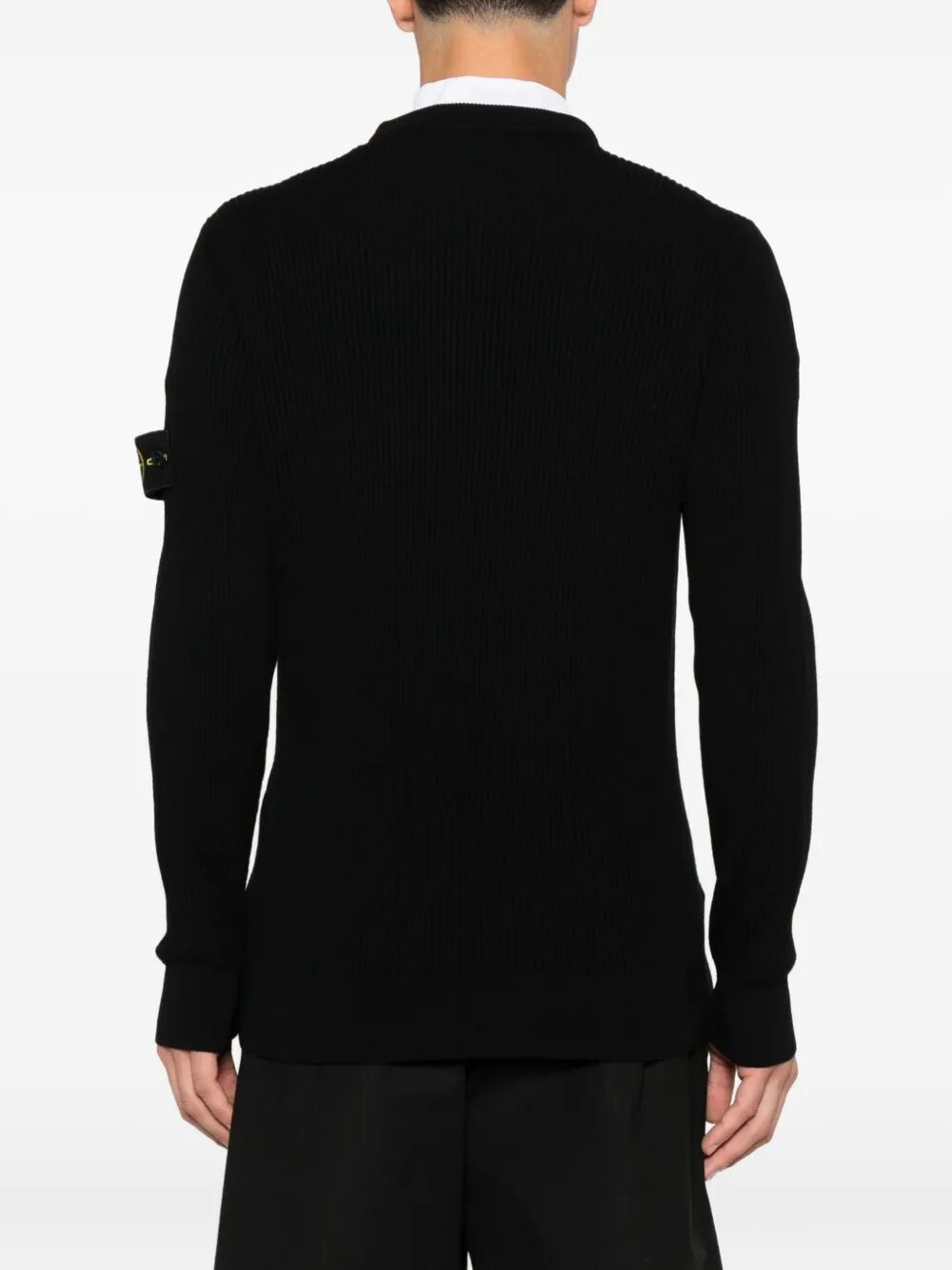 KNIT CREWNECK SWEATER IN FULL RIB RWS WOOL