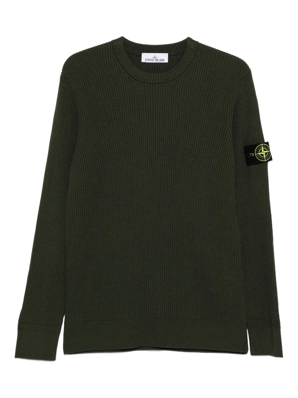 KNIT CREWNECK SWEATER IN FULL RIB RWS WOOL