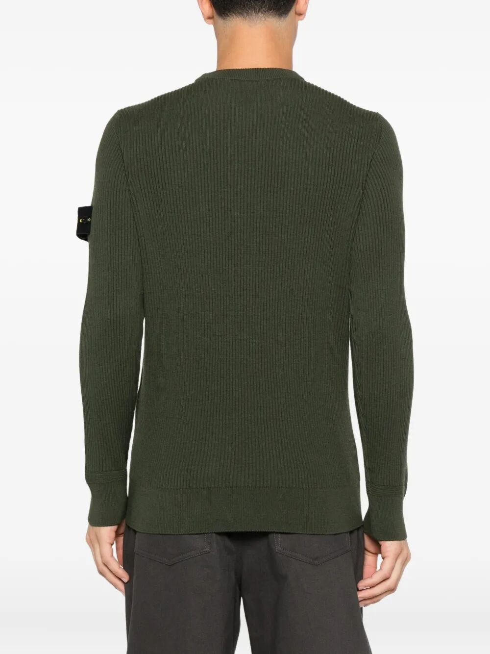 KNIT CREWNECK SWEATER IN FULL RIB RWS WOOL