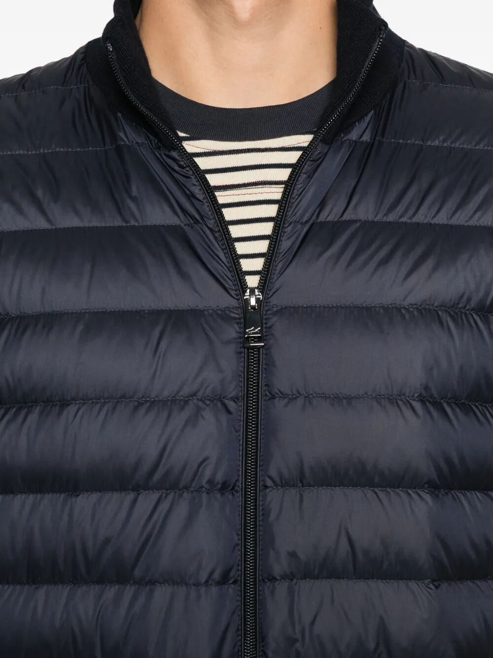 WOOL SLEEVE QUILTED JACKET