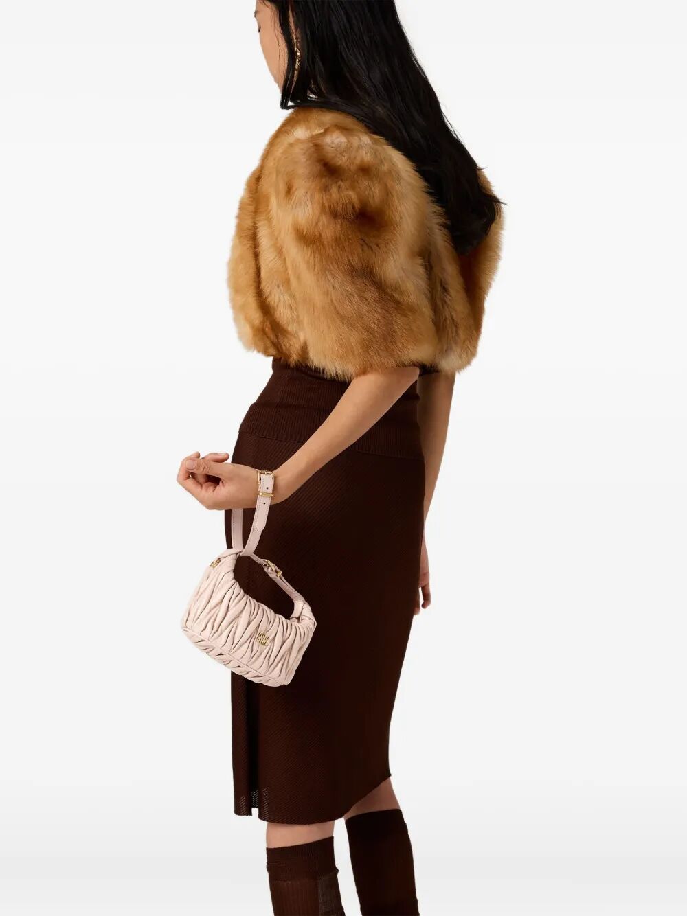 MATELASSÉ NAPPA LEATHER POUCH
