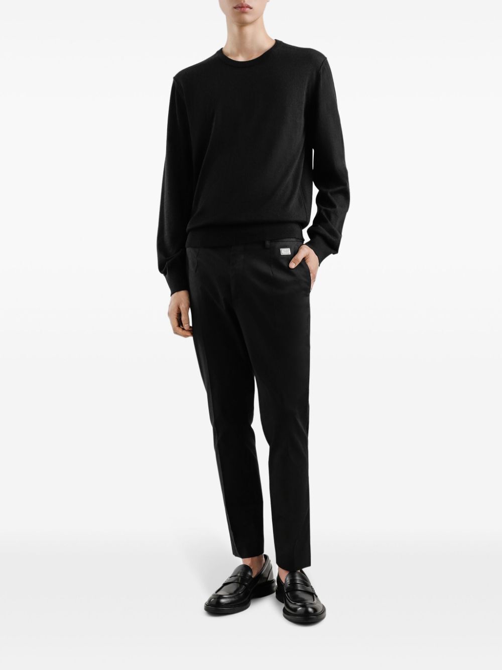 TAILORED COTTON TROUSERS