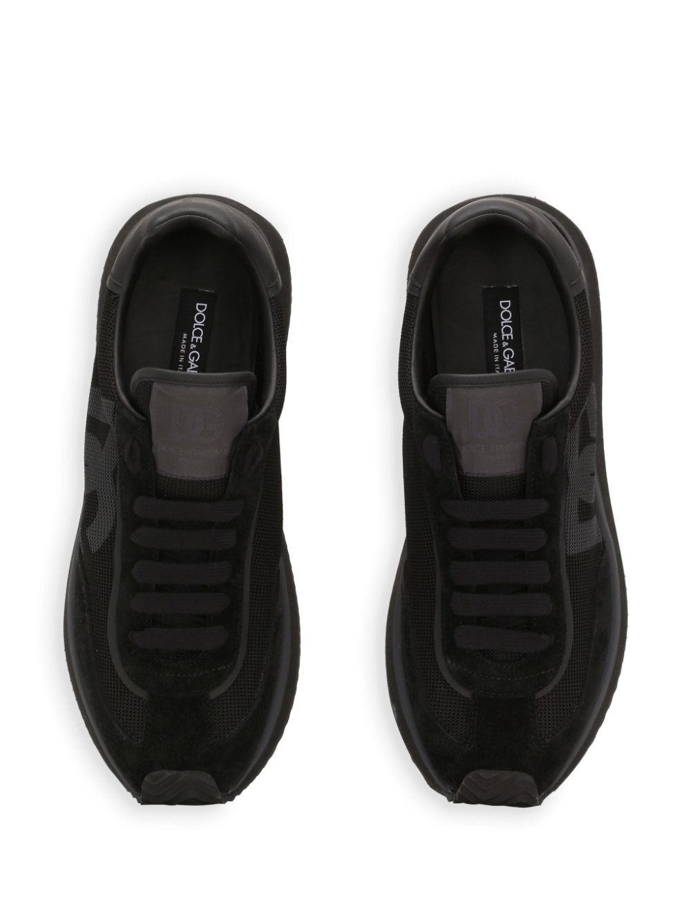 SUEDE AND MESH DG CUSHION SNEAKERS