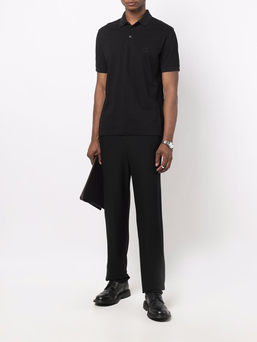 STRETCH COTTON PIQUÉ POLO SHIRT