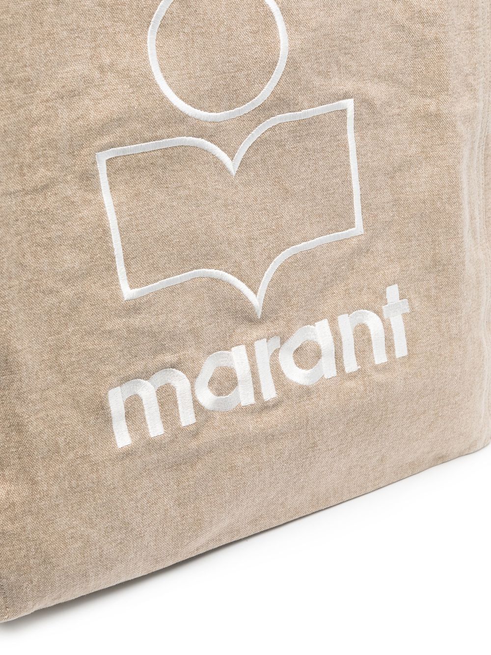 YENKY CANVAS TOTE BAG WITH EMBROIDERED LOGO