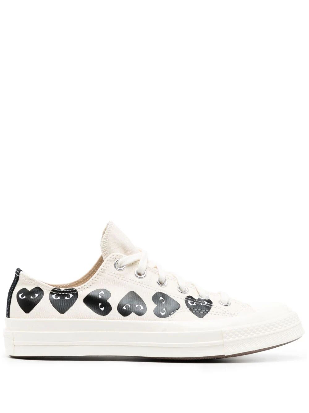 MULTI HEART LOW TOP SNEAKERS