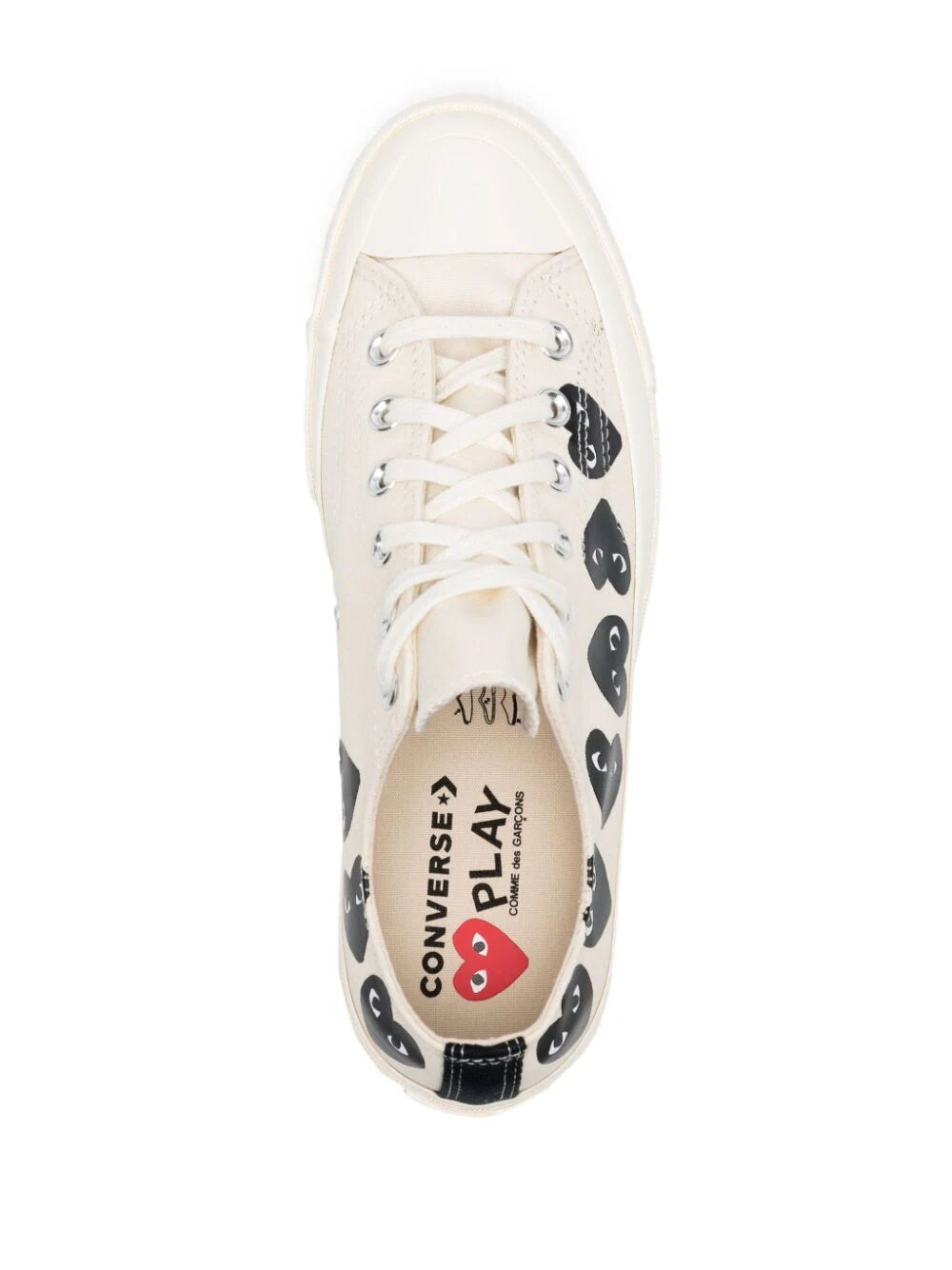 MULTI HEART LOW TOP SNEAKERS