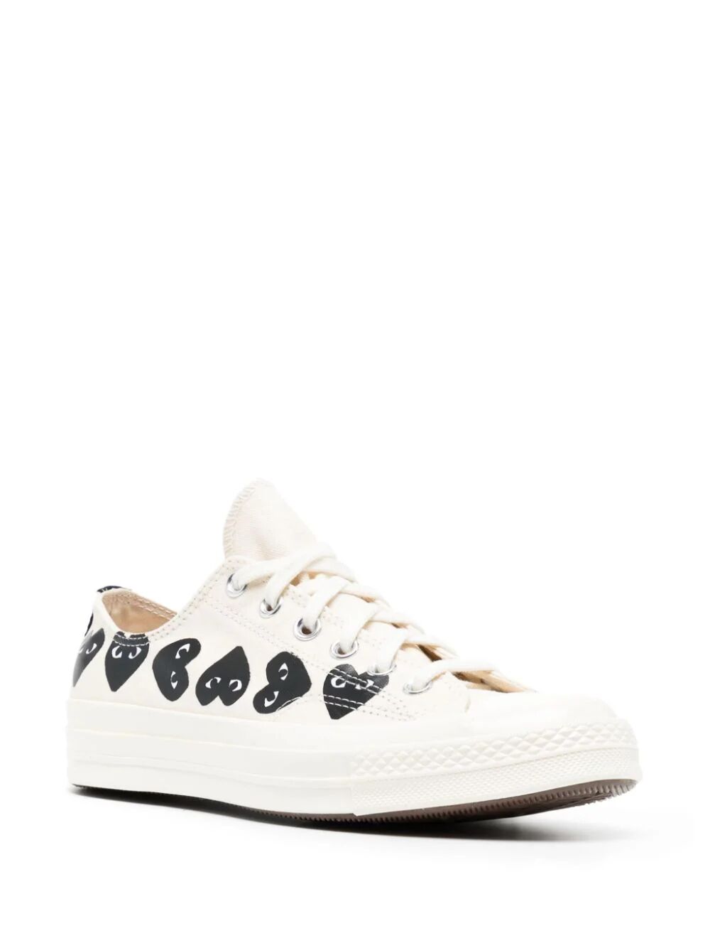 MULTI HEART LOW TOP SNEAKERS