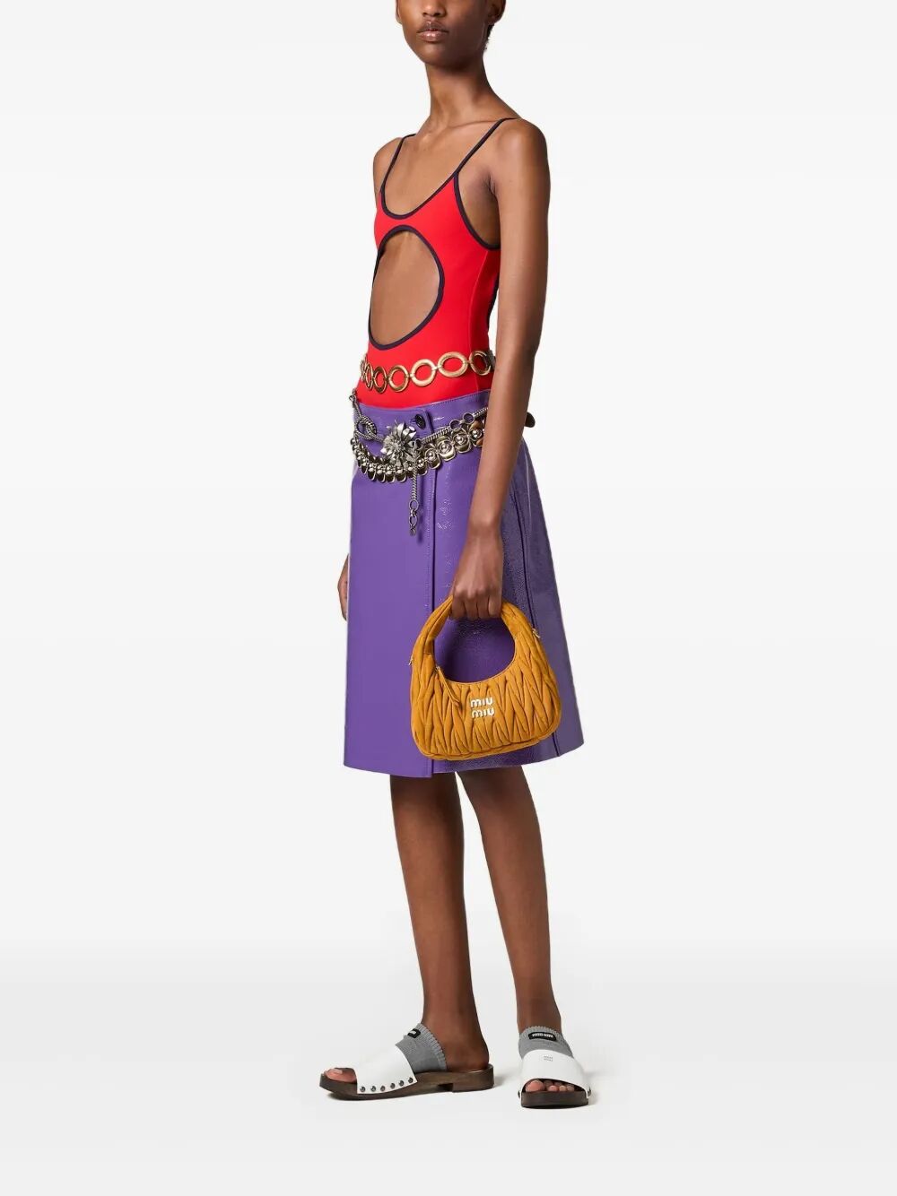 SMALL WANDER MATELASSÉ SUEDE BAG