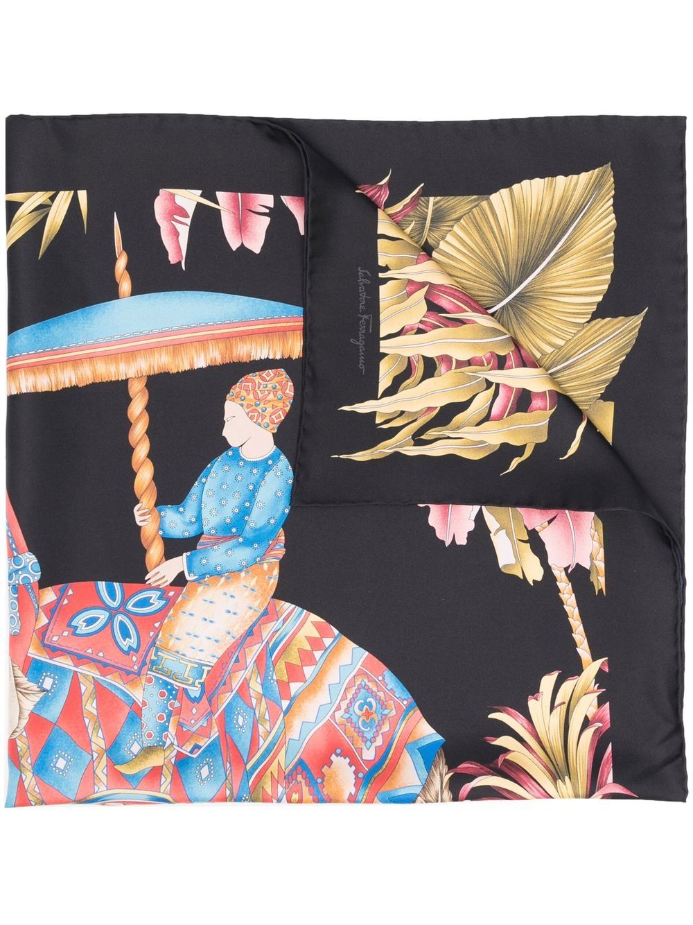 INDIA PRINT SILK SCARF