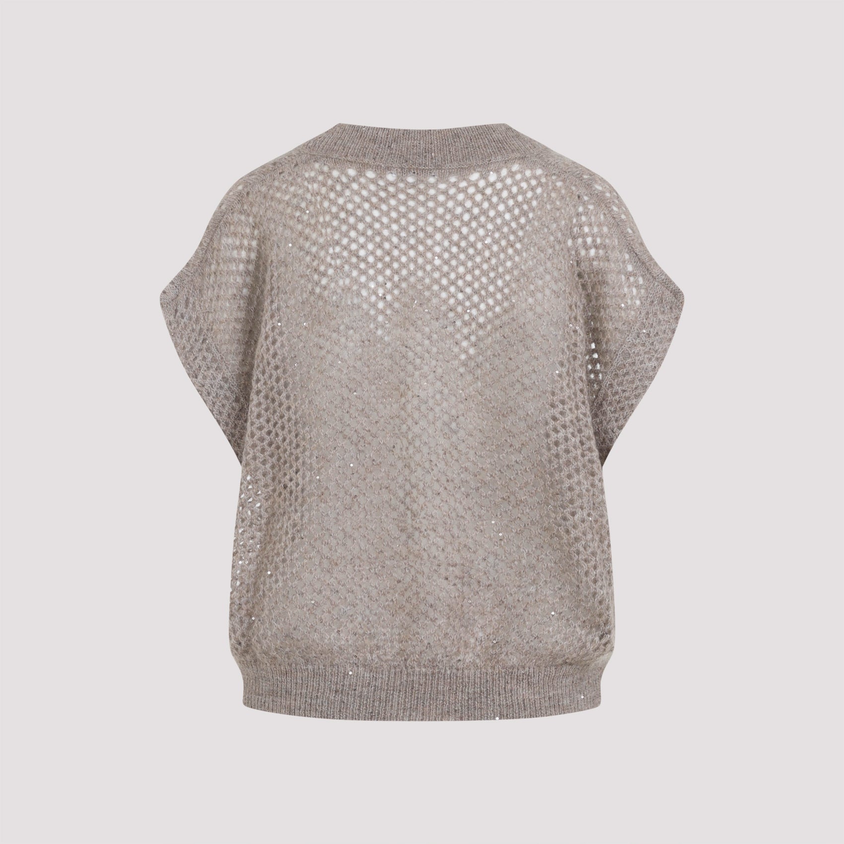 Mohair Diamond Knit Vest