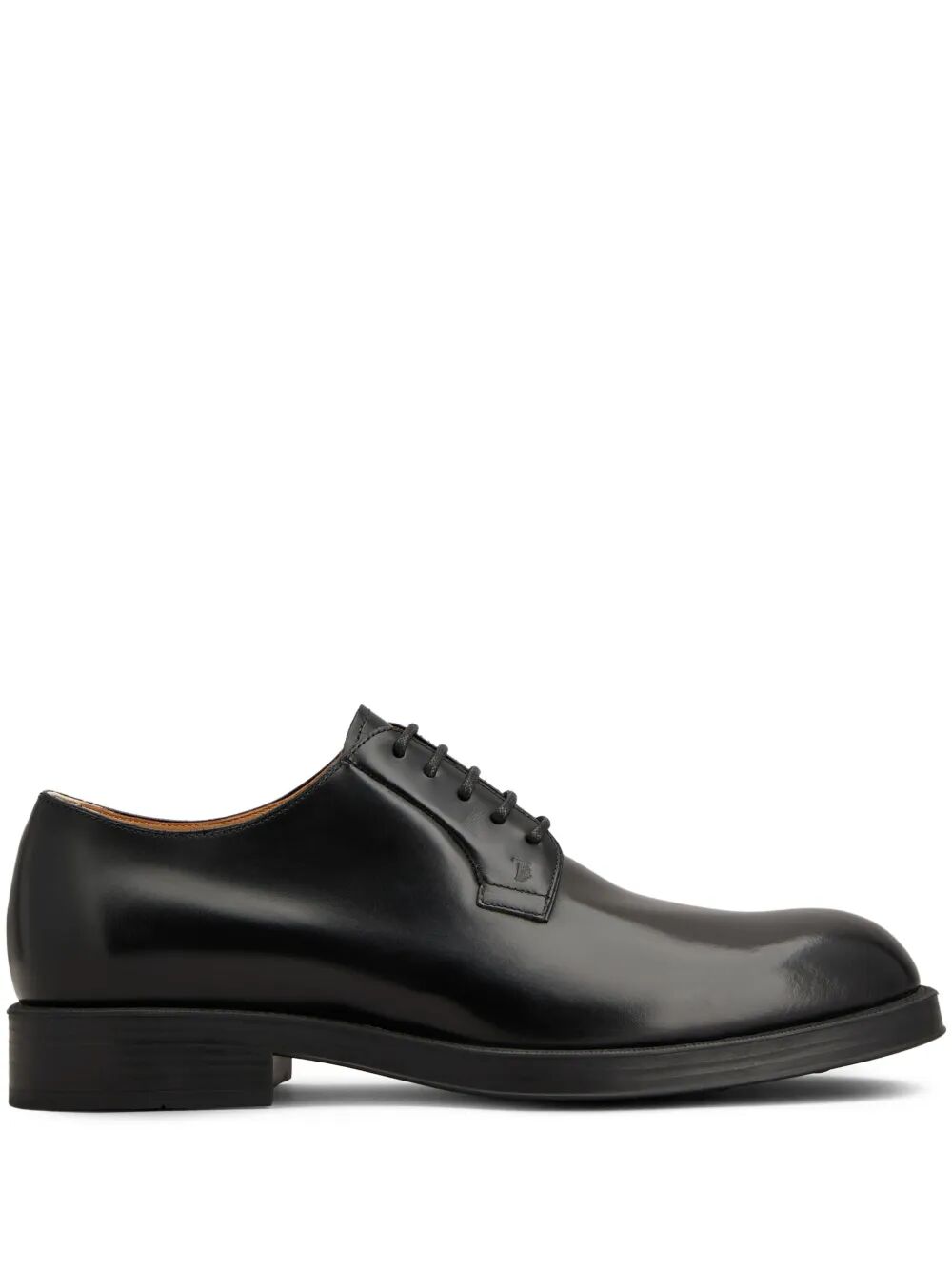 ALMOND TOE LEATHER DERBY