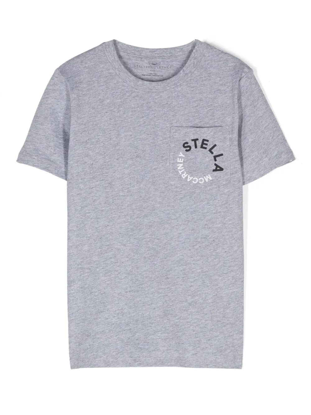 LOGO-PRINT COTTON T-SHIRT WITH POCKET