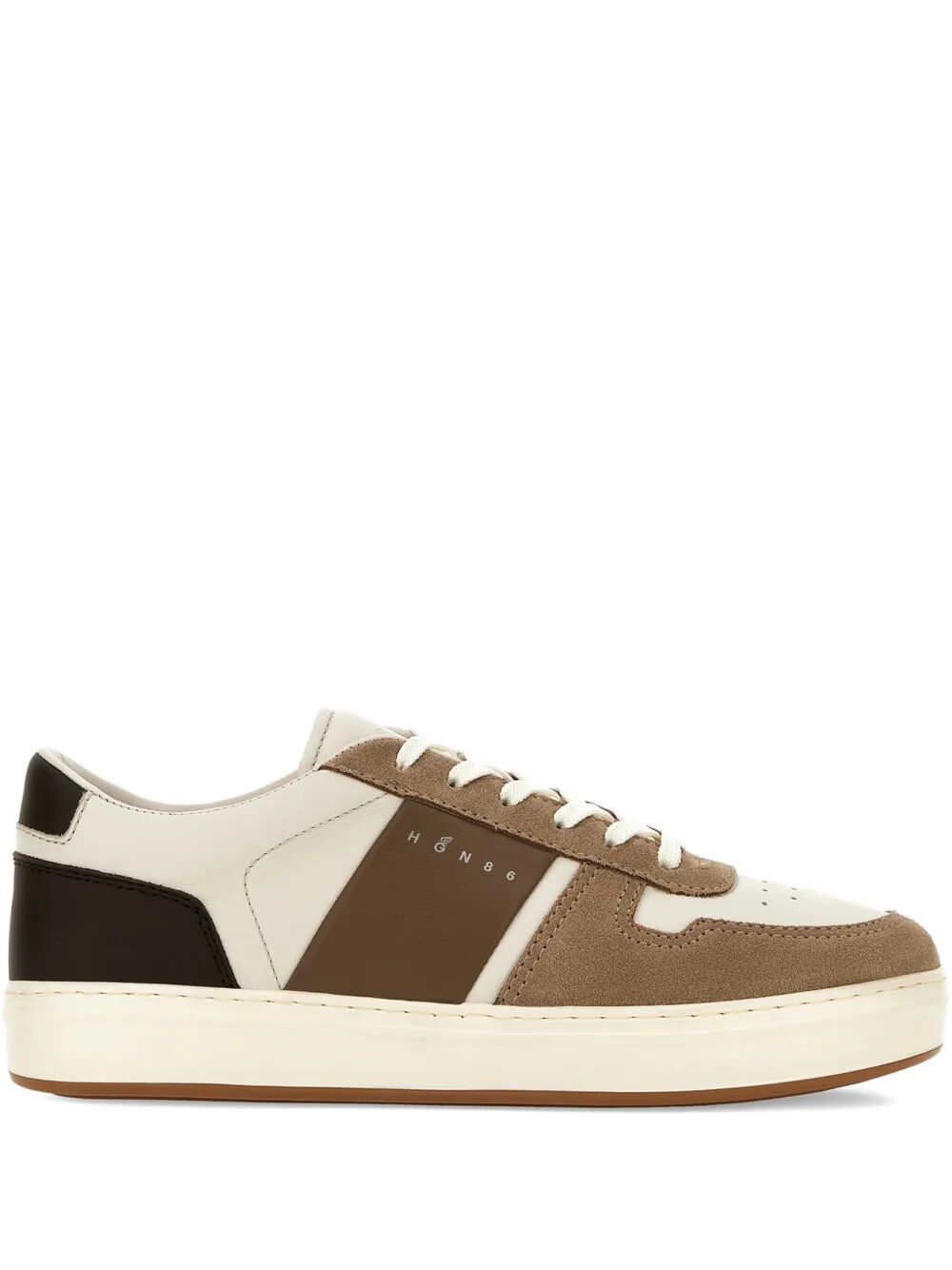 H-TV SUEDE AND NAPPA LEATHER SNEAKERS