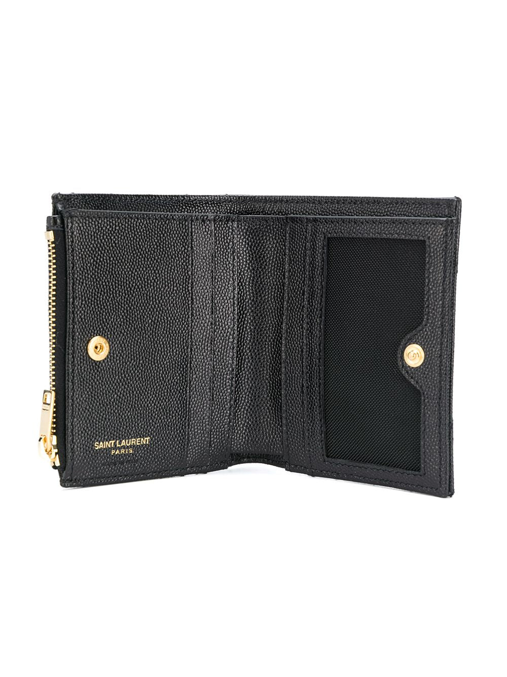 CASSANDRE MATELASSÉ BI-FOLD WALLET IN GRAIN DE POUDRE LEATHER