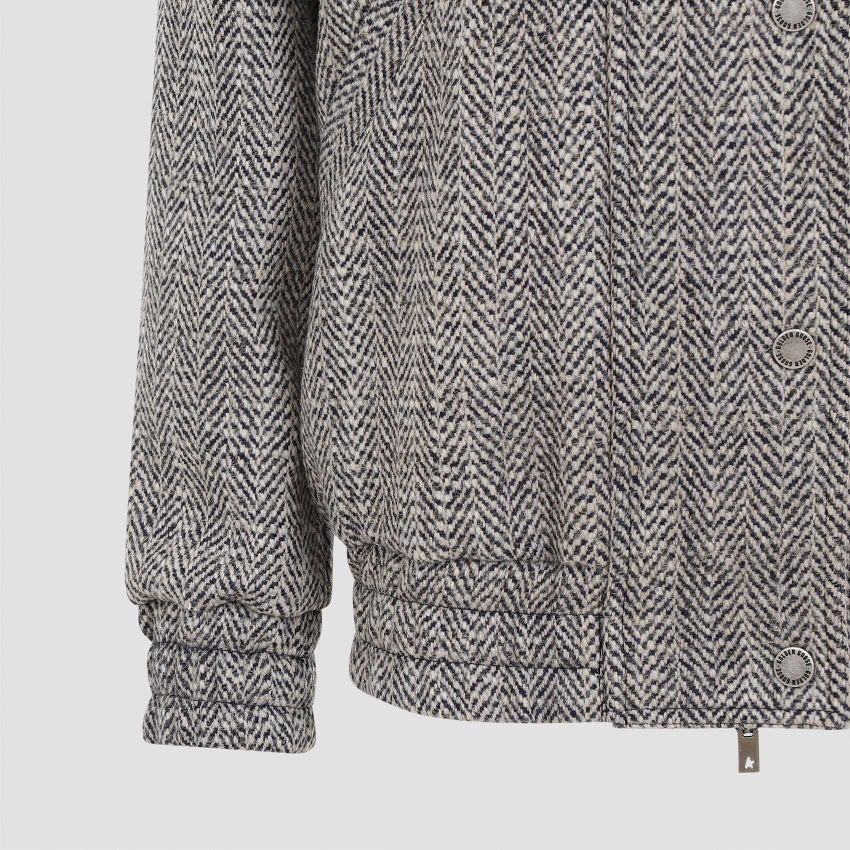 Herringbone Bomber Jacket