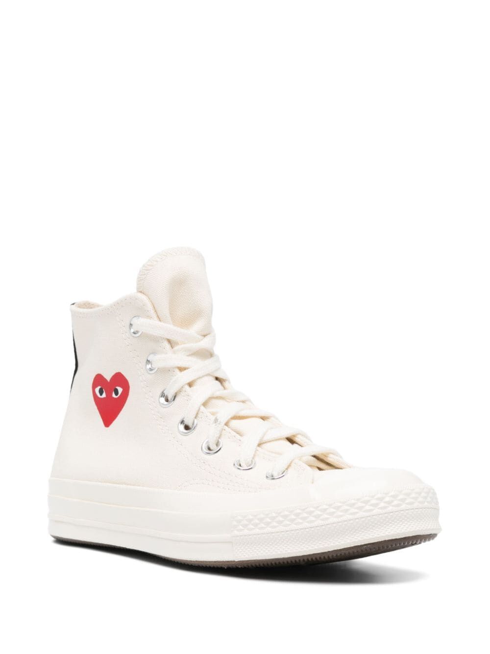 SMALL RED HEART HIGH-TOP SNEAKERS