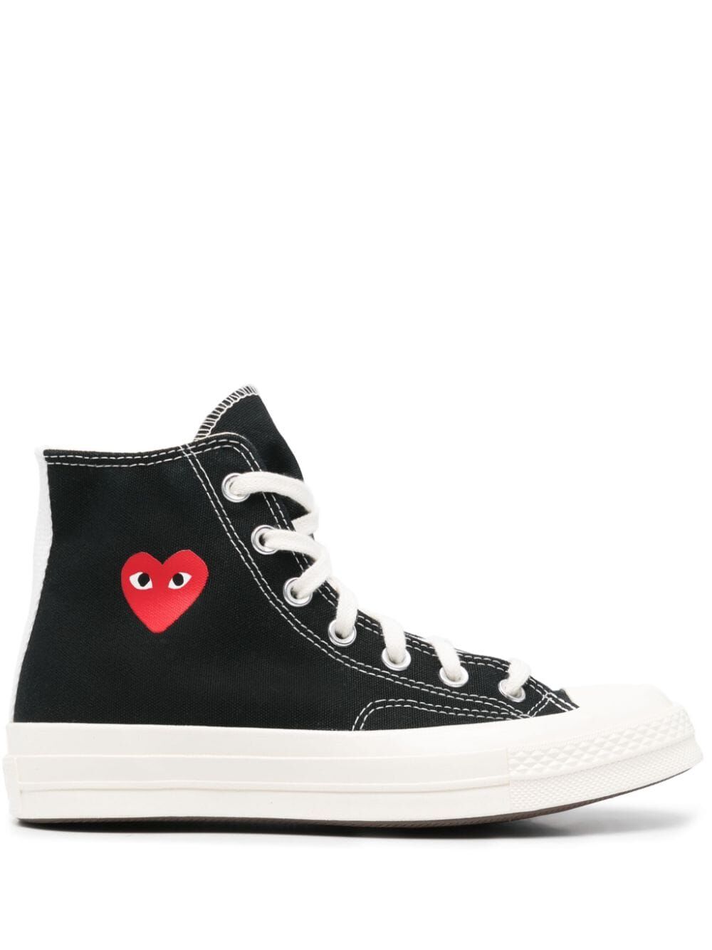 SMALL RED HEART HIGH-TOP SNEAKERS