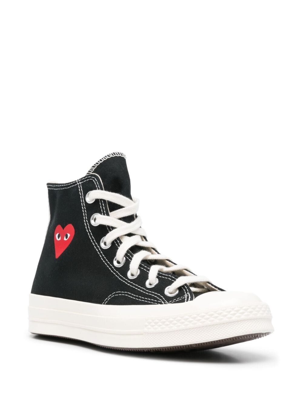 SMALL RED HEART HIGH-TOP SNEAKERS