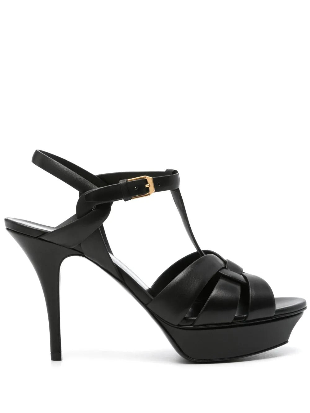 TRIBUTE PLATFORM SANDALS IN SMOOTH LEATHER