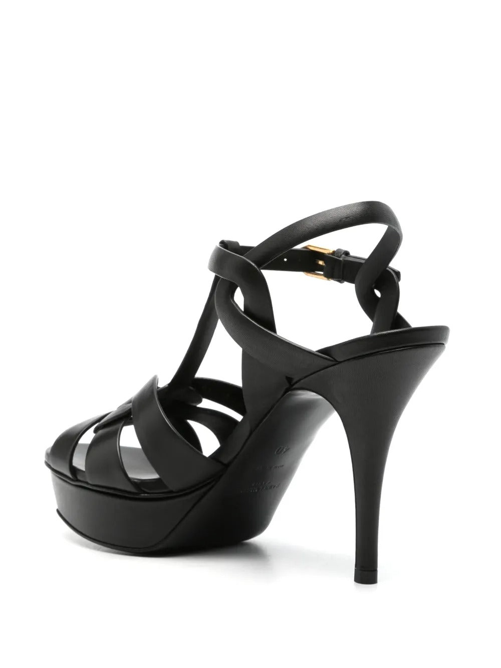 TRIBUTE PLATFORM SANDALS IN SMOOTH LEATHER