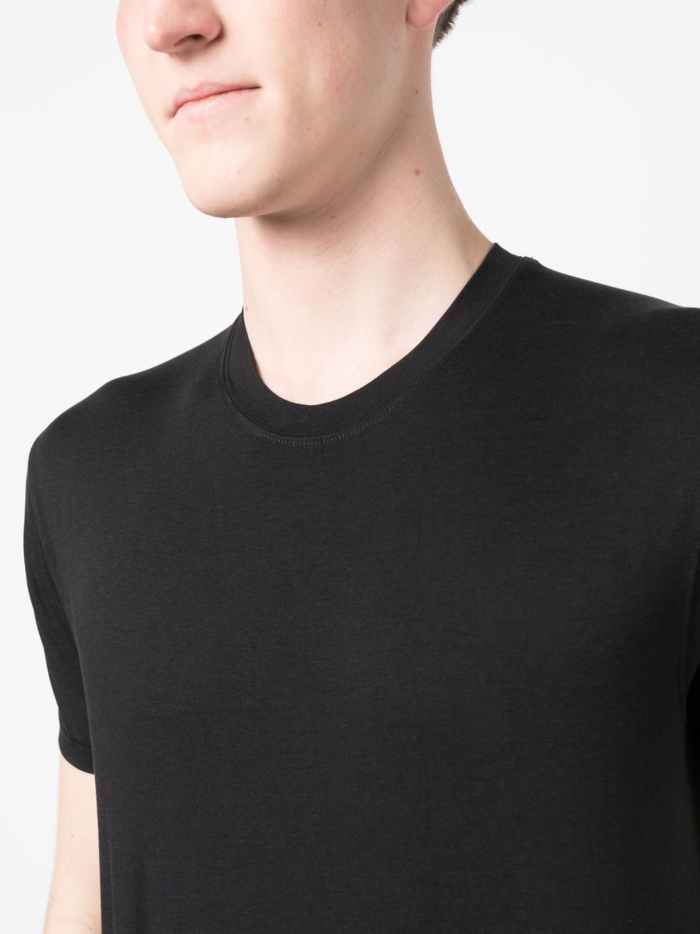 LYOCELL AND COTTON REGULAR FIT T-SHIRT