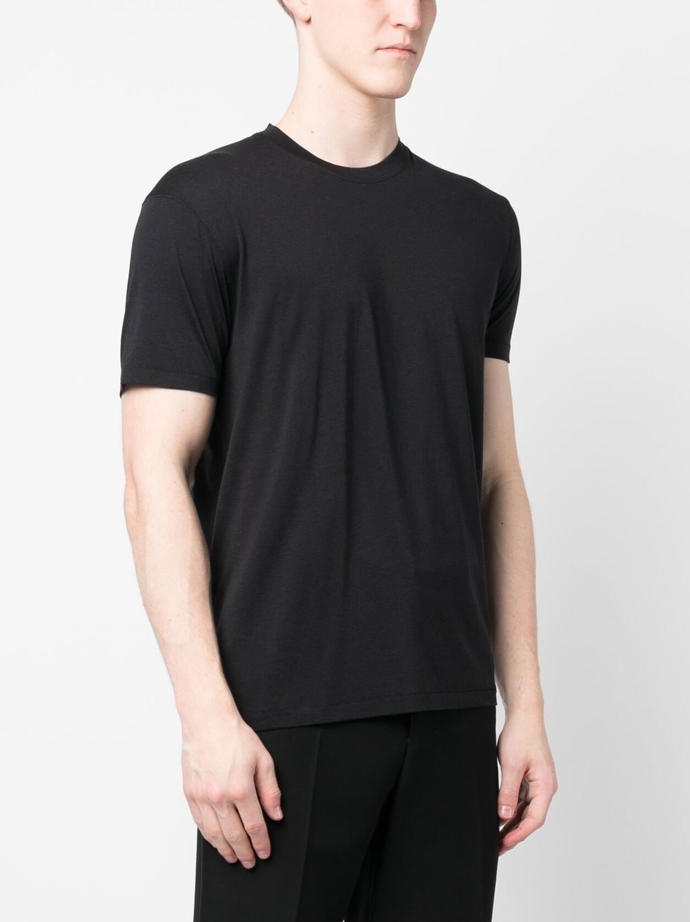 LYOCELL AND COTTON REGULAR FIT T-SHIRT