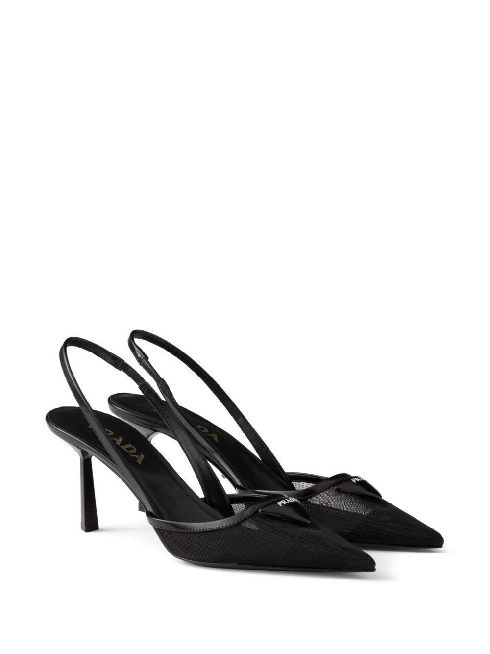 MESH SLINGBACK PUMPS