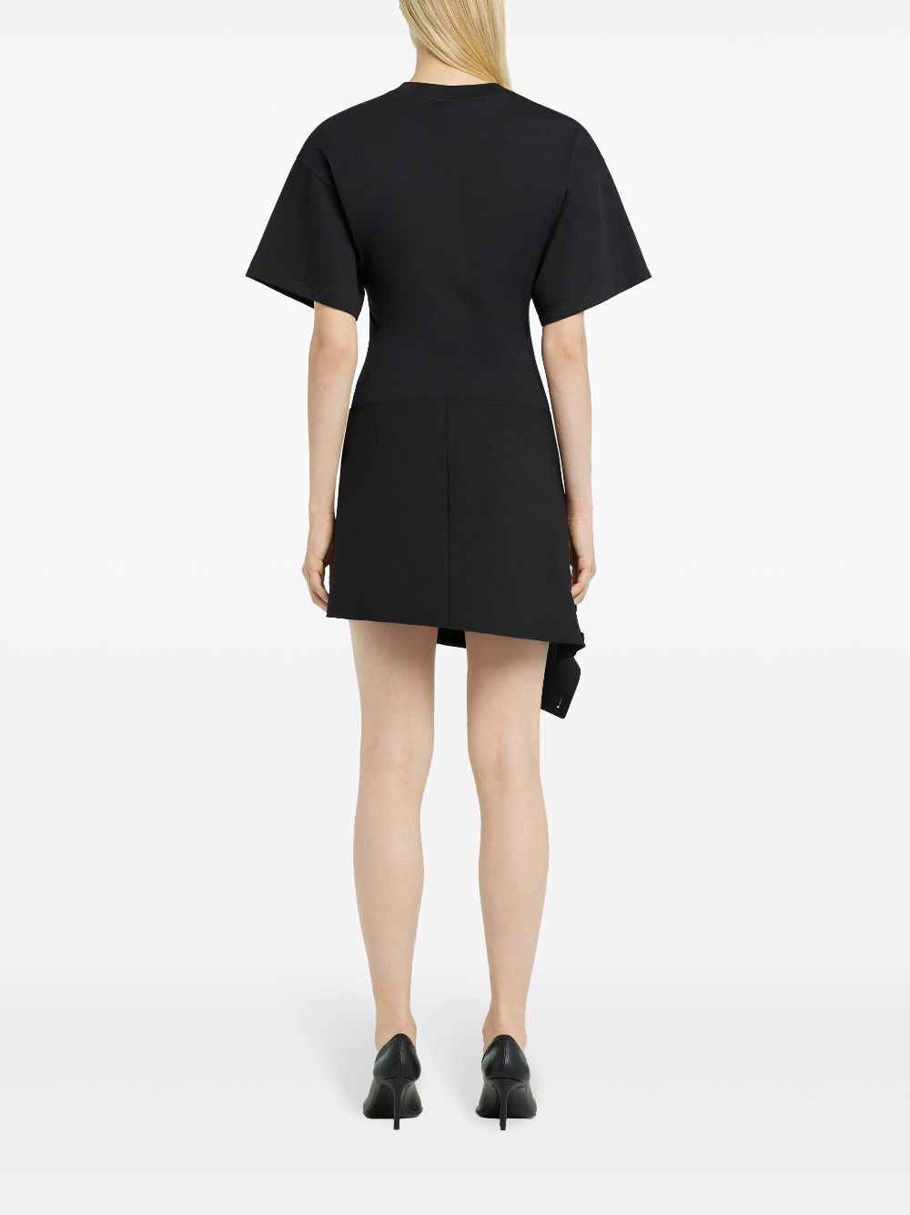 FLARED SLEEVES FITTED PRINTED T-SHIRT