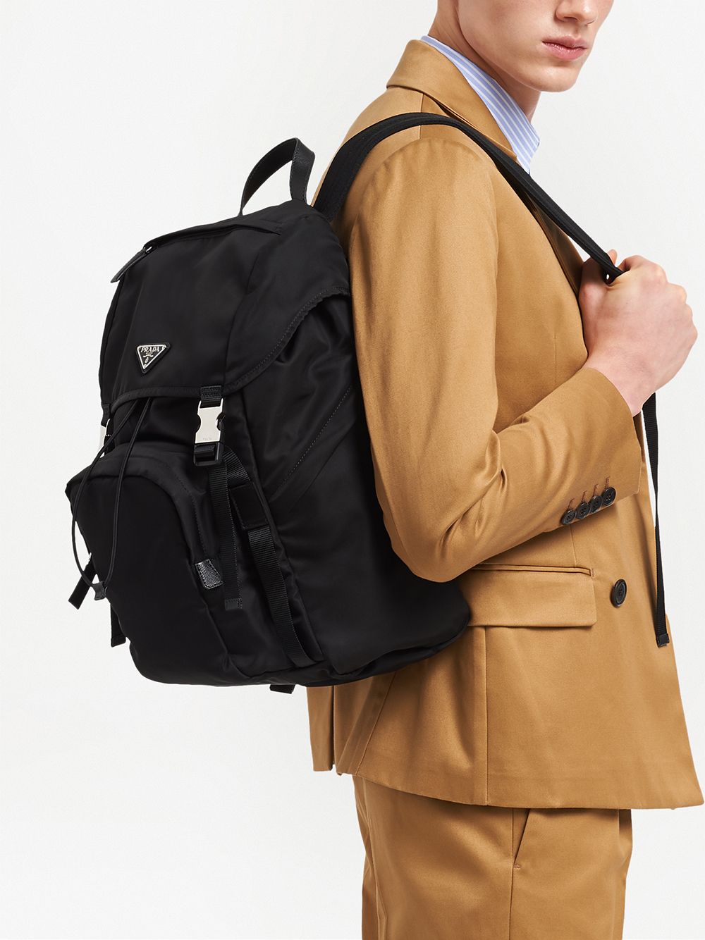 ZAINO IN RE-NYLON E SAFFIANO