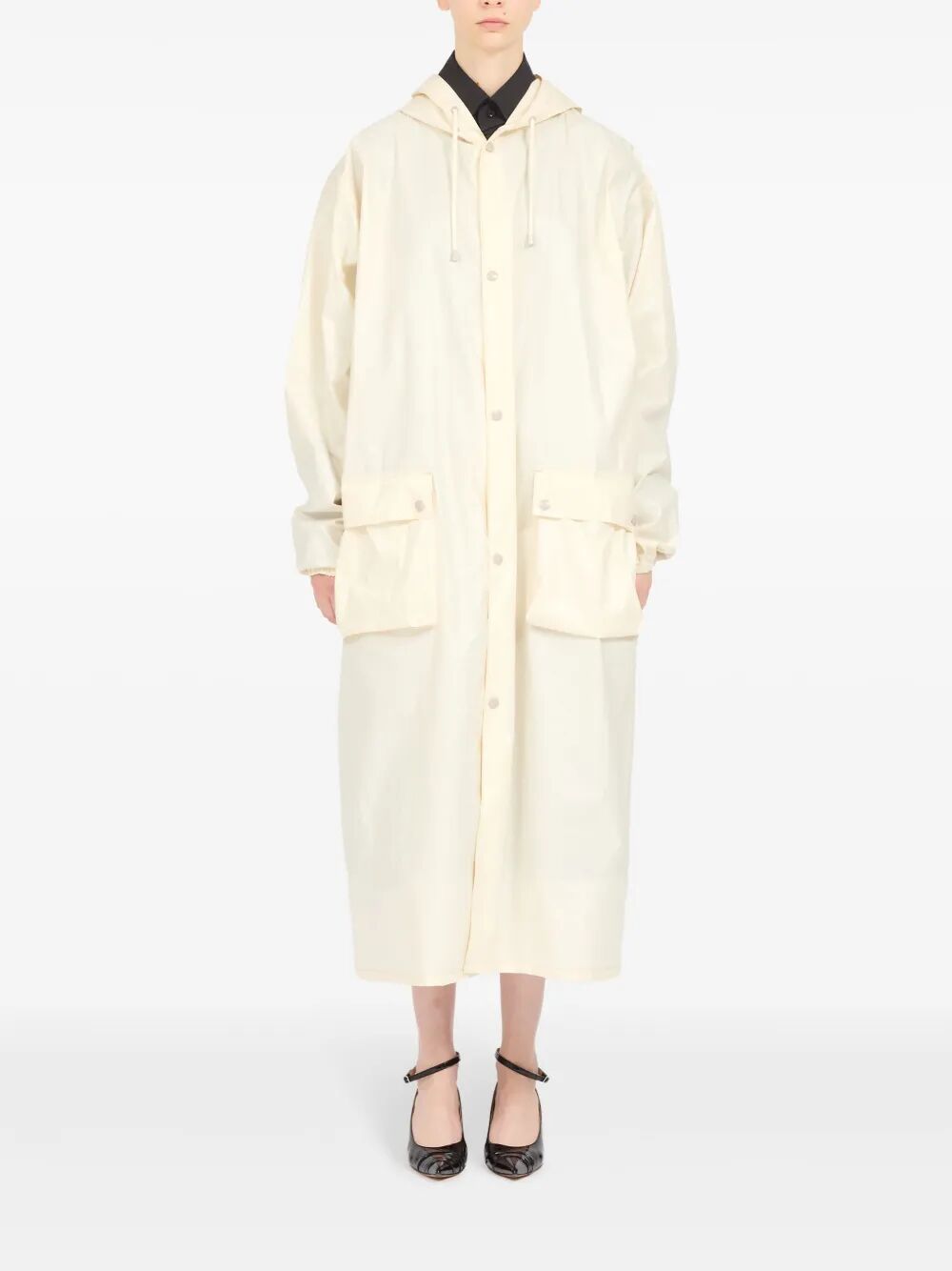RUBBERIZED COTTON CABAN COAT