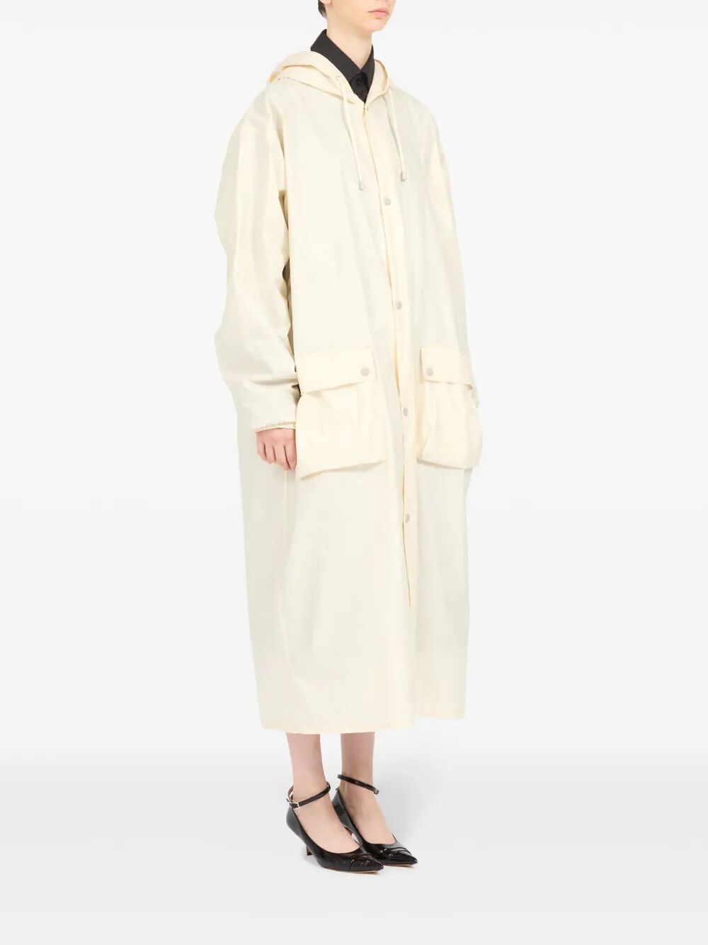 RUBBERIZED COTTON CABAN COAT