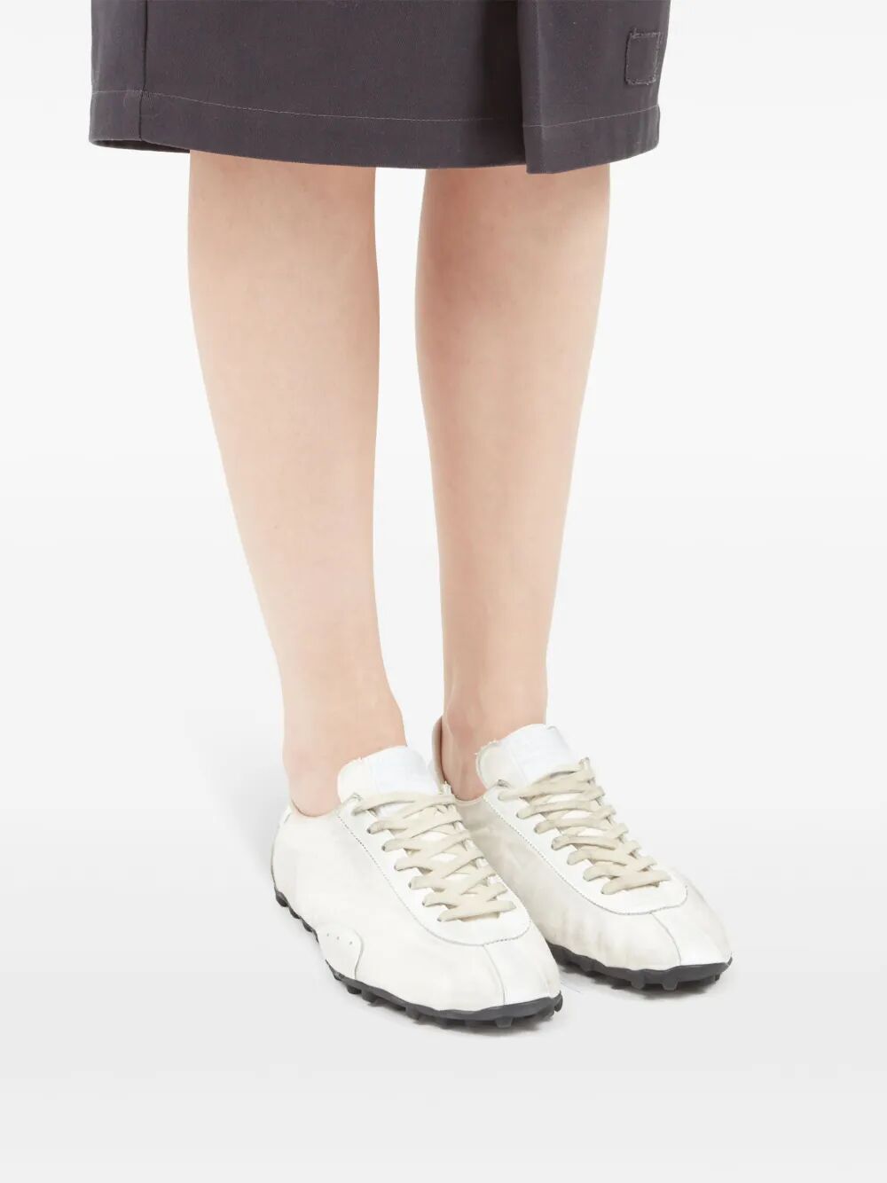 SPRINTERS DRILL COTTON WITH VINTAGE TREATMENT SNEAKERS