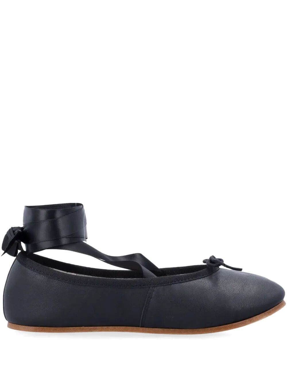SOPHIA BALLET FLATS WITH SATIN RIBBONS